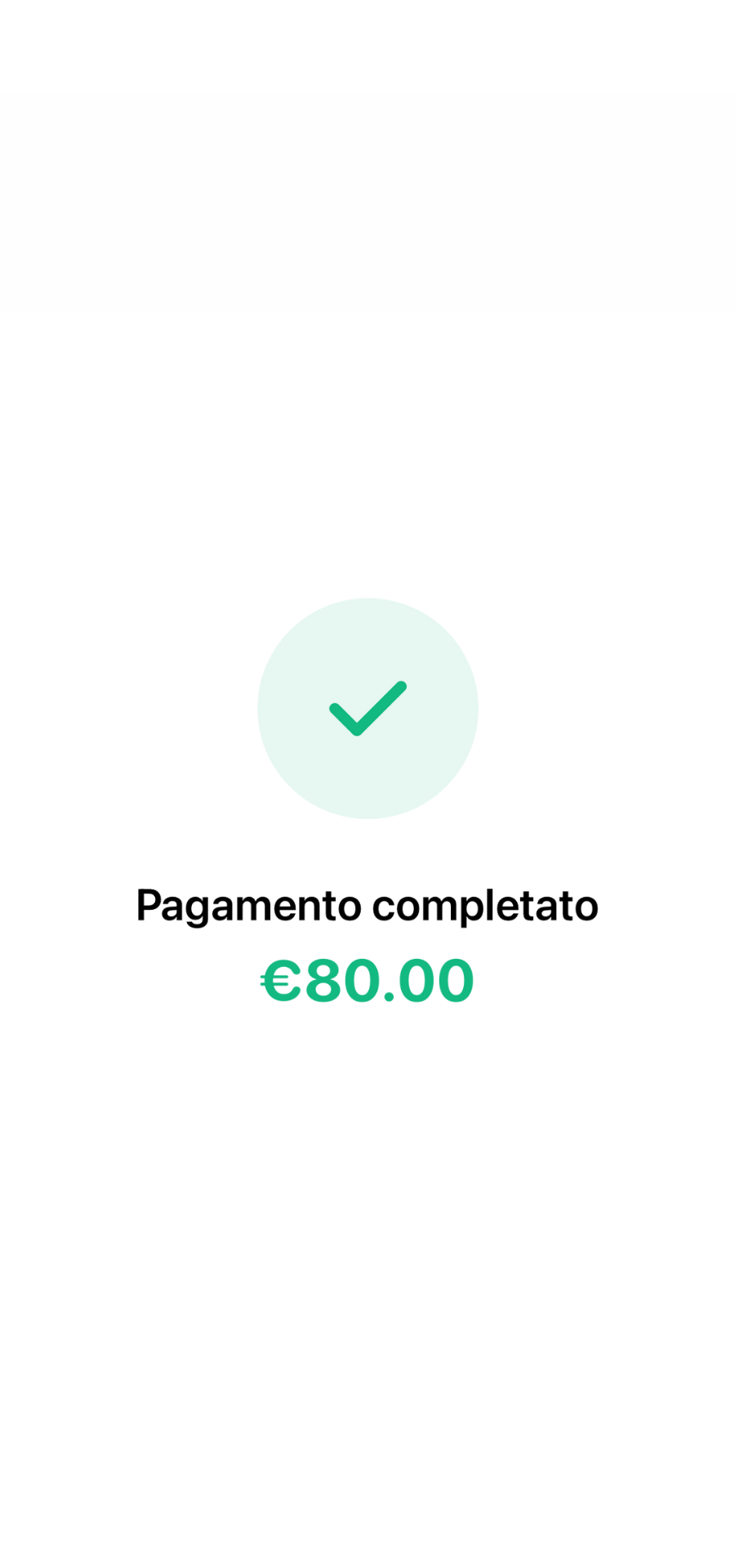 Pagamento completato